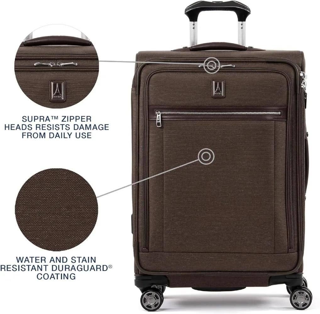 Travelpro Platinum Elite Softside Expandable Checked Baggage, 8